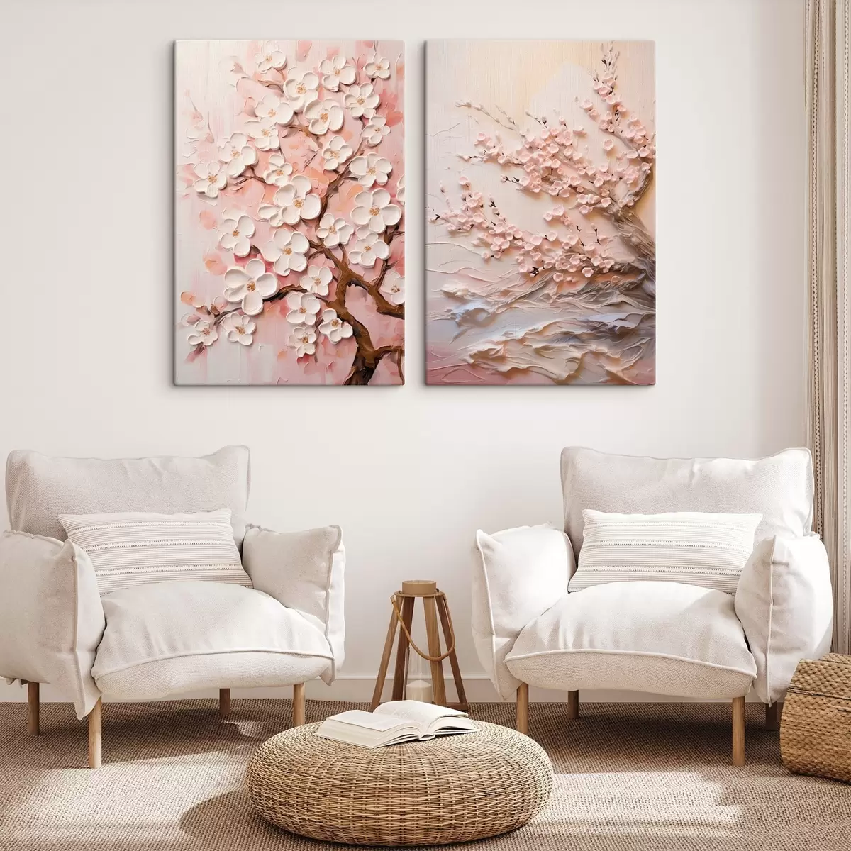 Paveikslėlis Žydinčios sakuros: impasto stiliaus kompozicija m00638