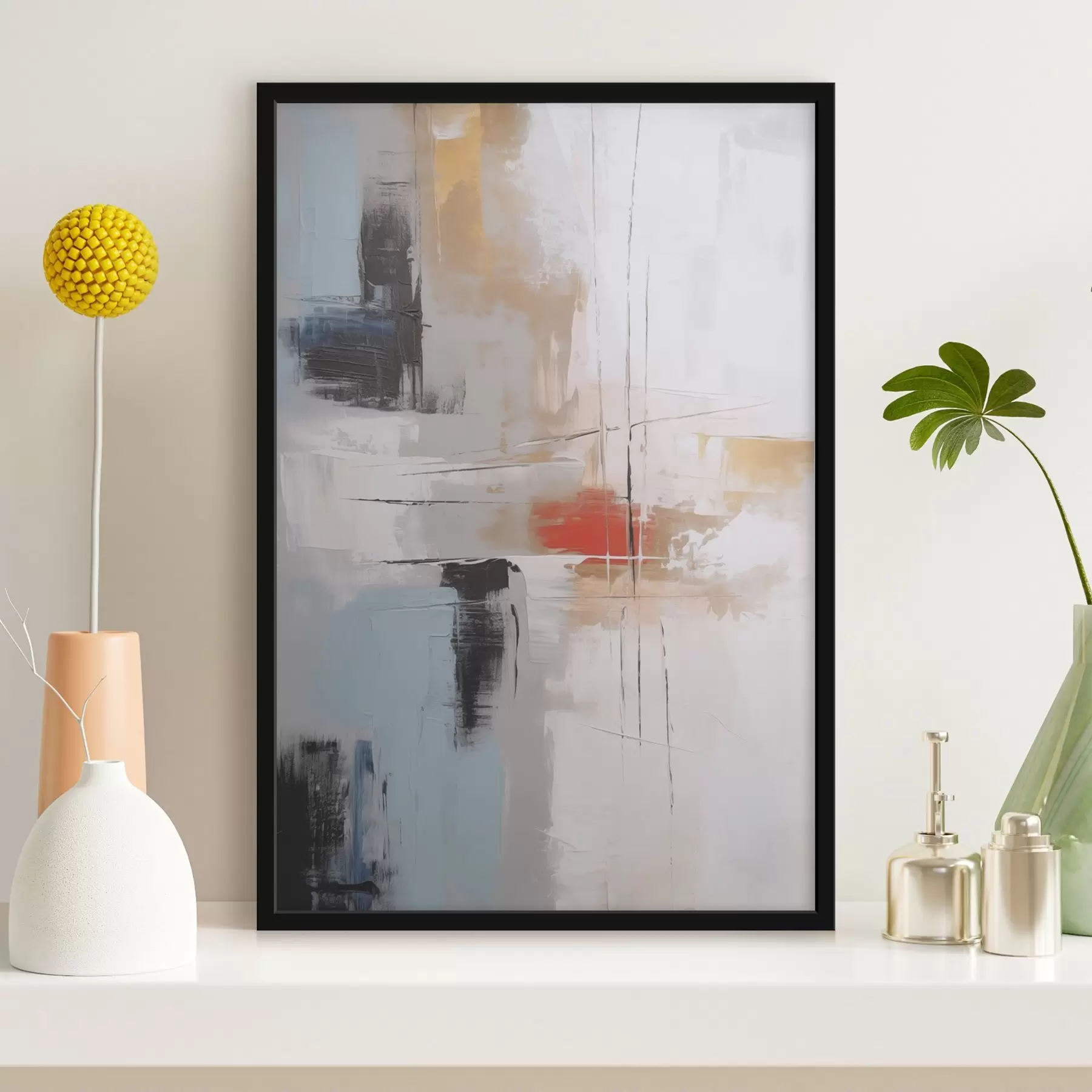 Fototapetai Abstrakcijos tapybos imitacija ir abrazijos f45635