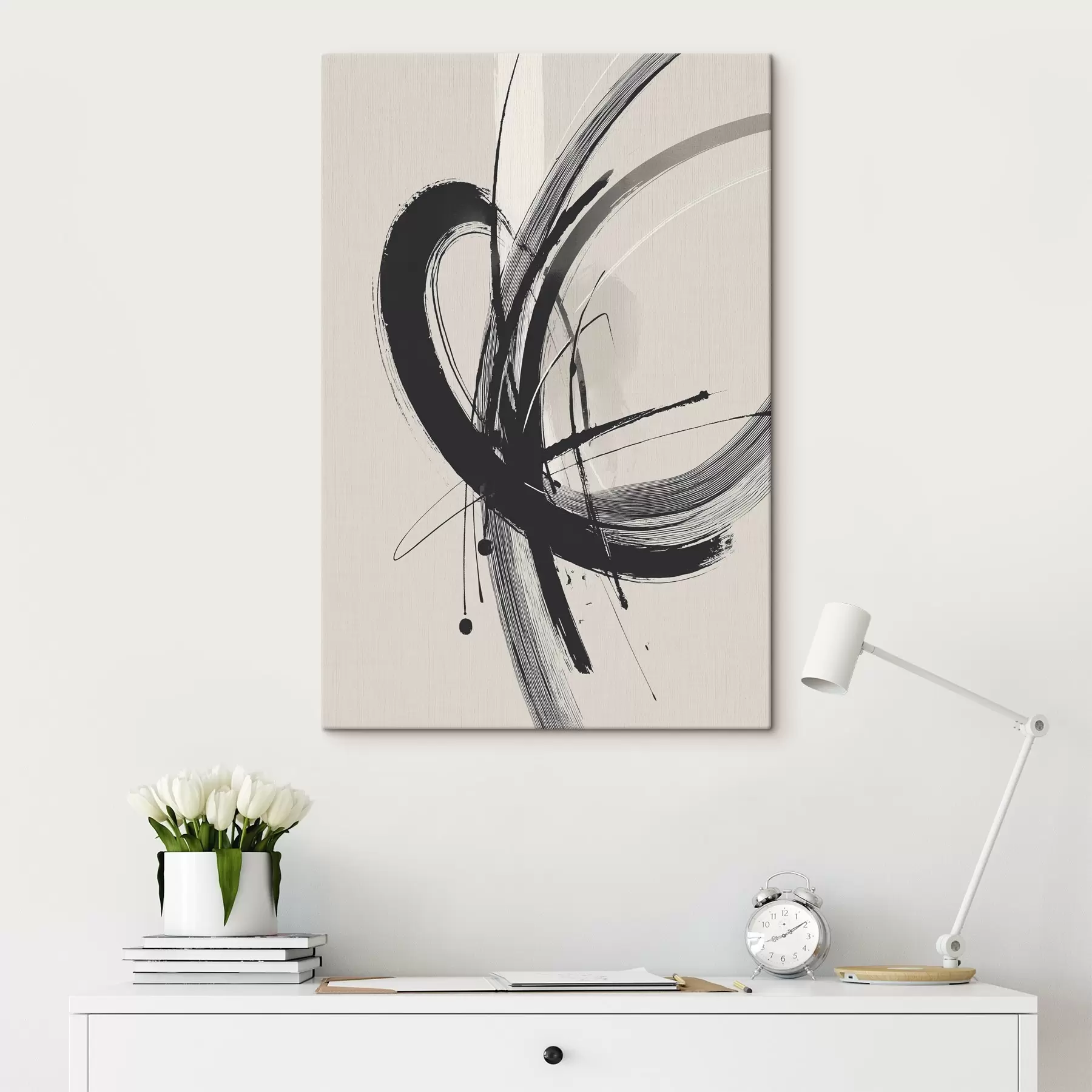 Paveikslėlis Abstraktūs minimalistiniai teptuko potėpiai s45582