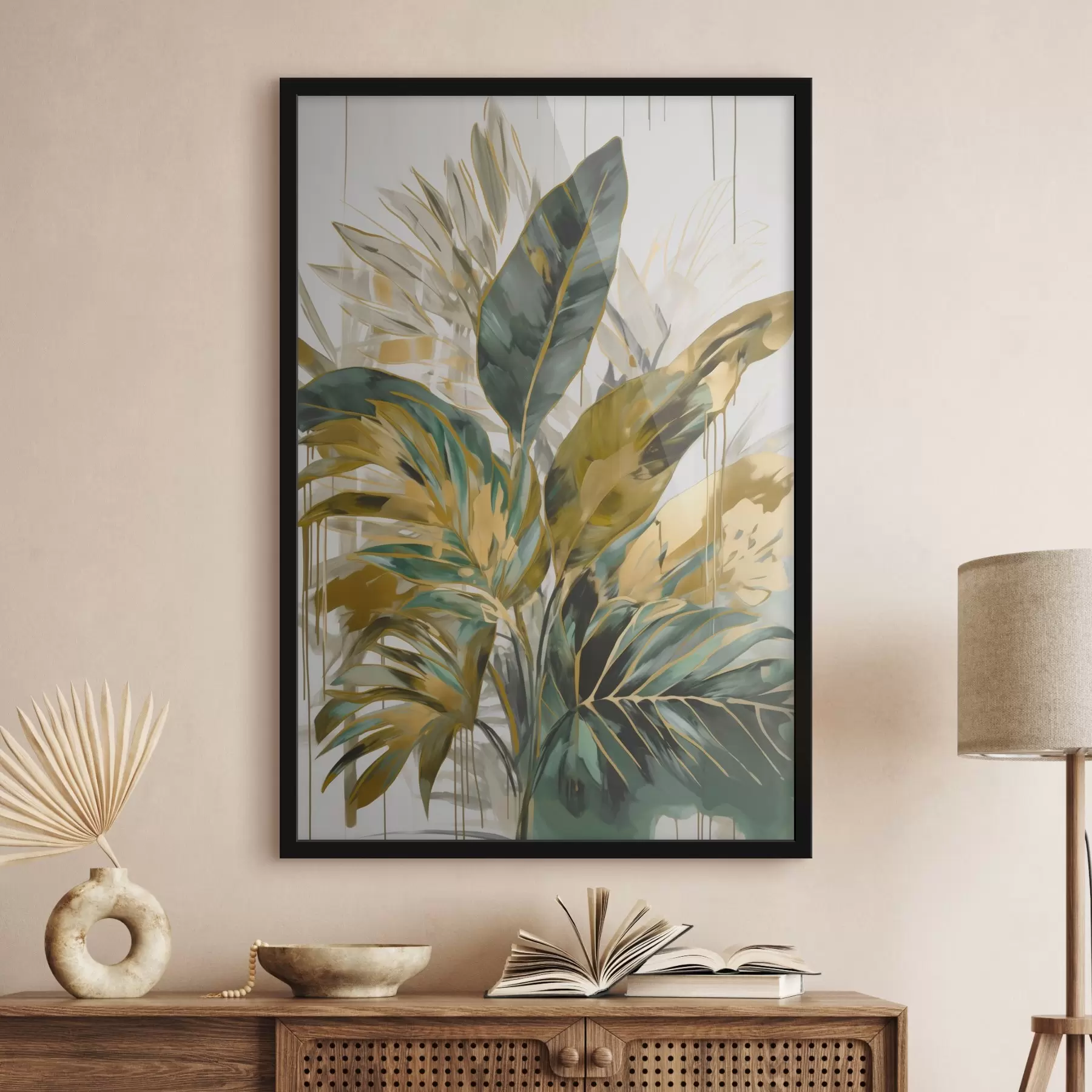 Fototapetai Abstraktūs atogrąžų lapai f45589