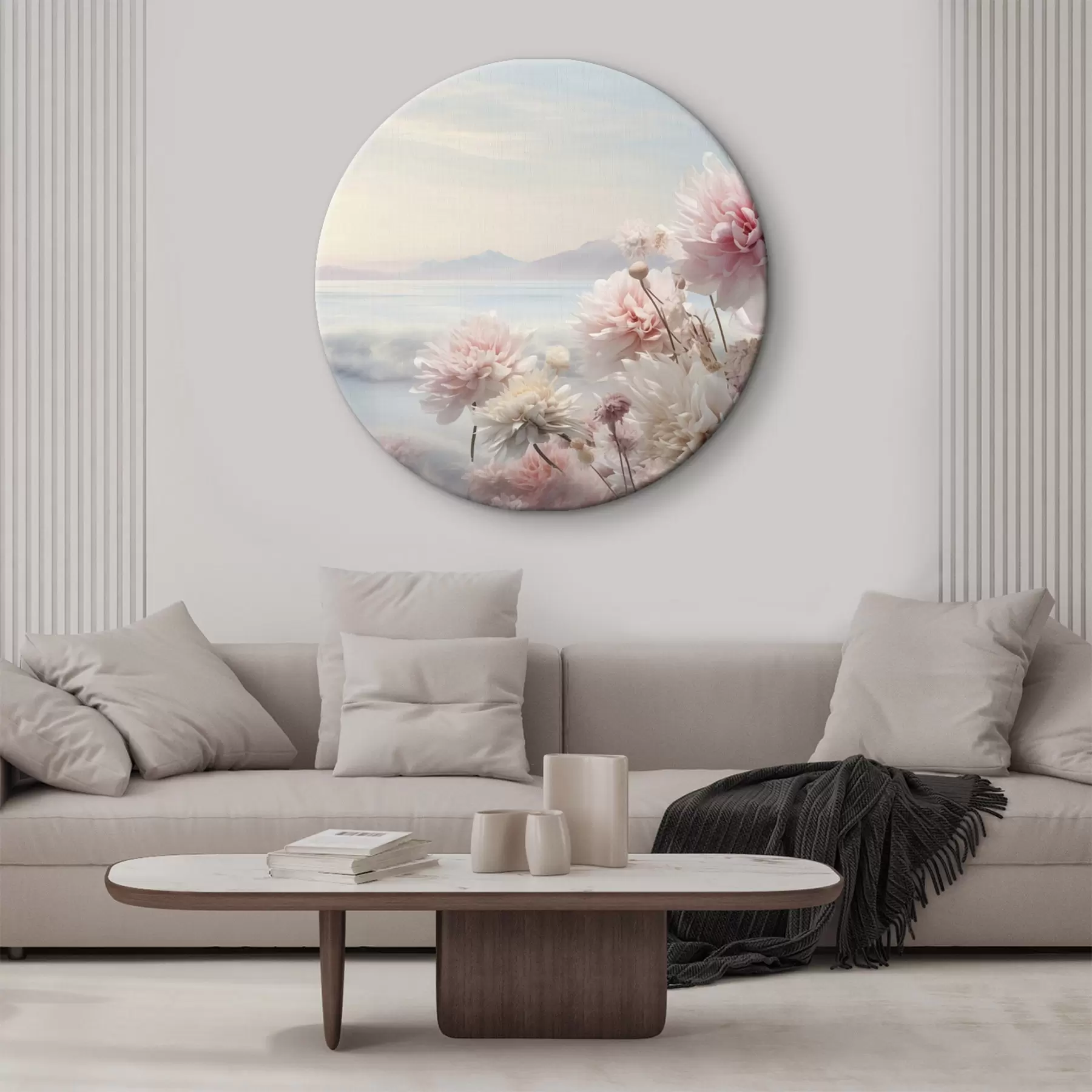 Paveikslėlis Abstraktus paveikslas baltais, mėlynais ir tamsiai mėlynais tonais r45496