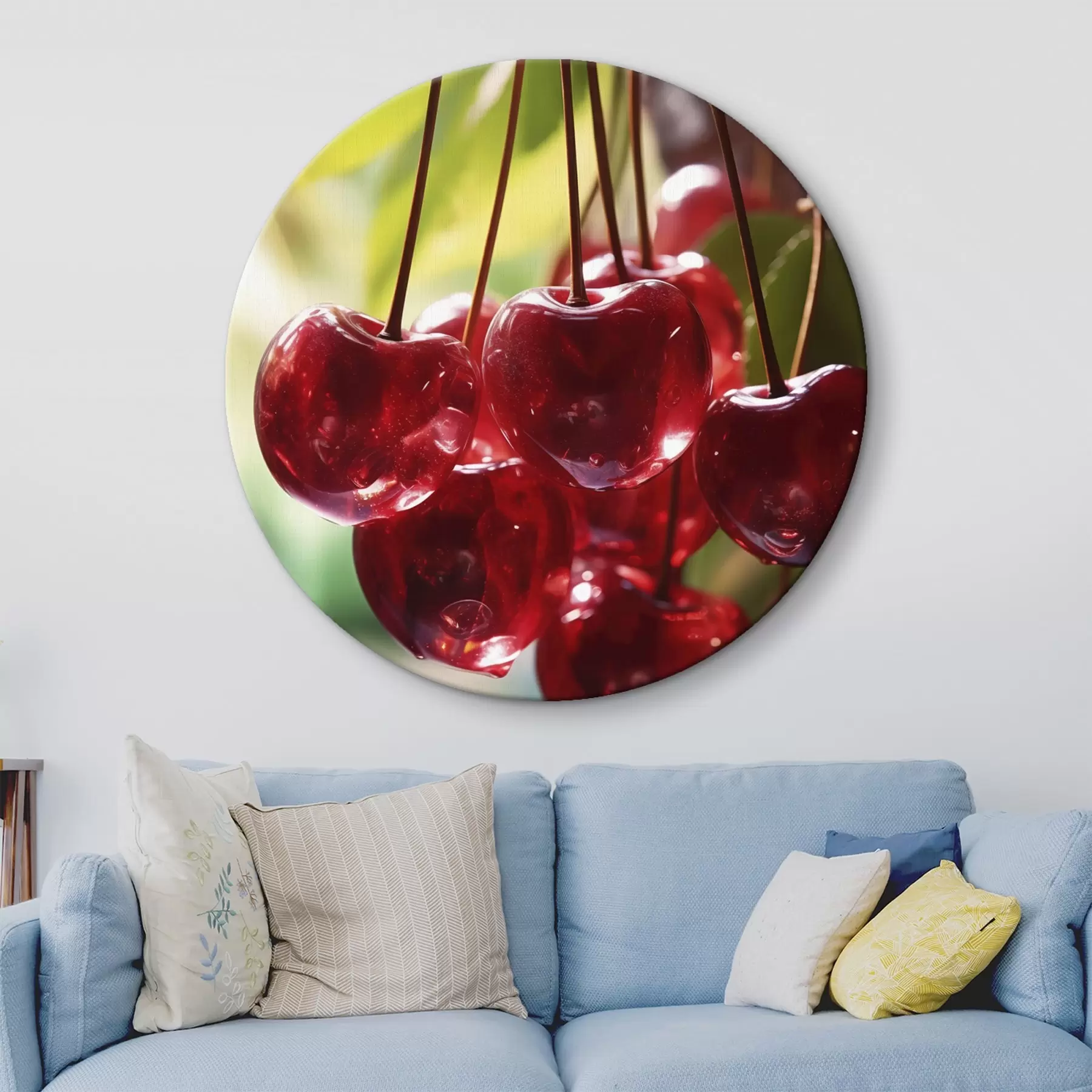 Paveikslėlis Mergaitės portretas su abstrakčiu oranžiniu paveikslu r45498