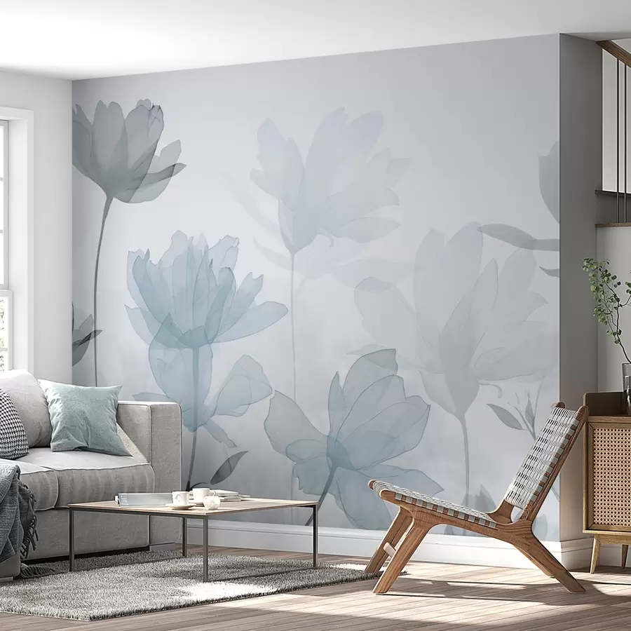 Fototapetai Gėlių siluetai w04489v1