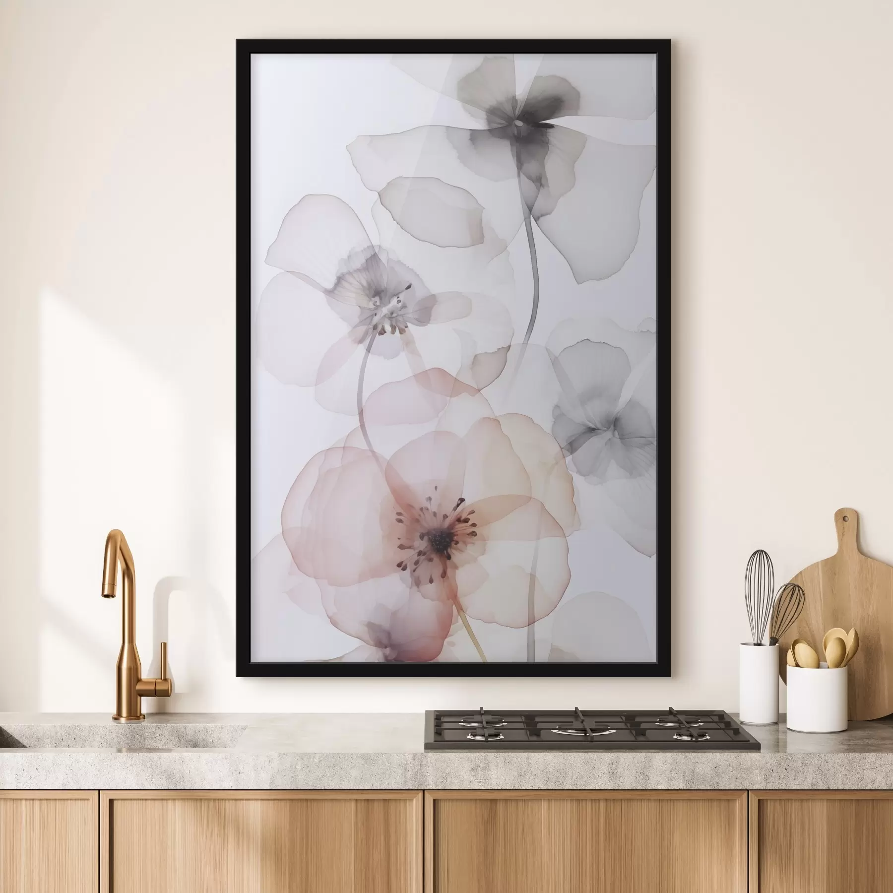 Fototapetai Gėlės imituoja akvarelę f45681