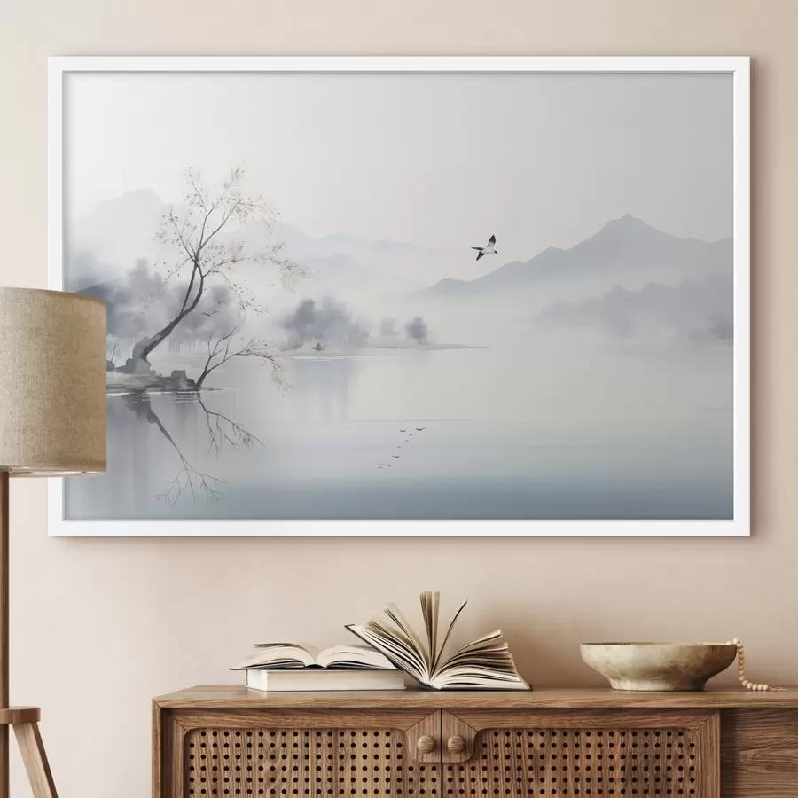 Fototapetai Medis prie sidabro vandens f45518