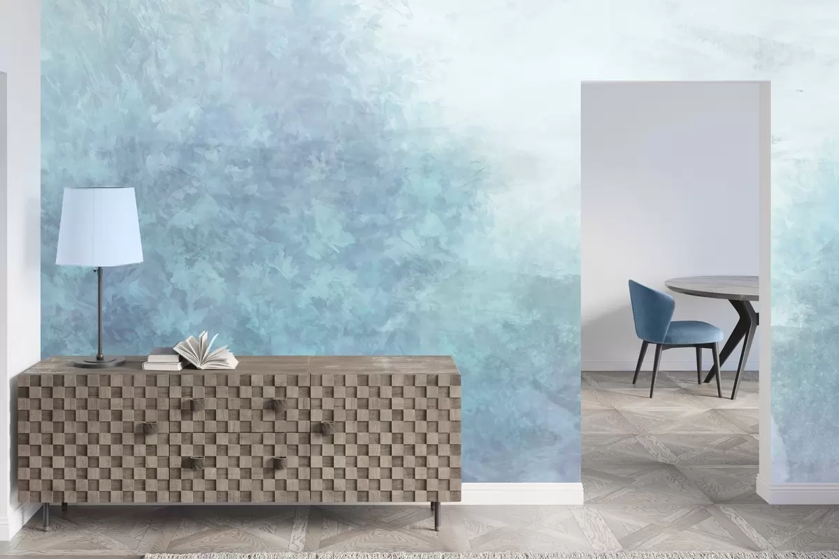 Fototapetai  Lapų imitacija ant betoninės sienos w04468v1