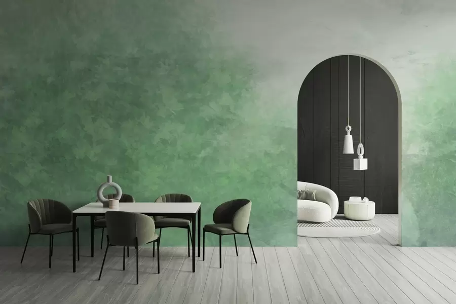 Fototapetai  Lapų imitacija ant betoninės sienos w04468v2