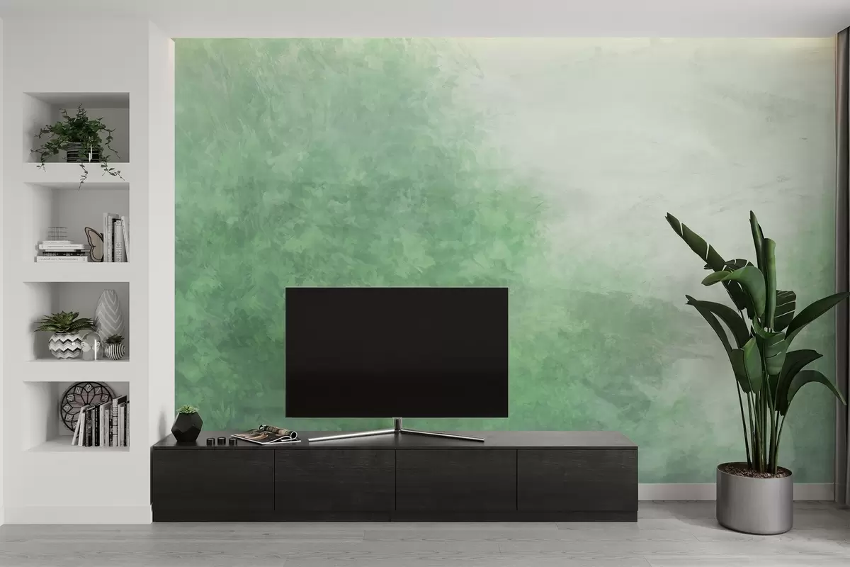Fototapetai  Lapų imitacija ant betoninės sienos w04468v2