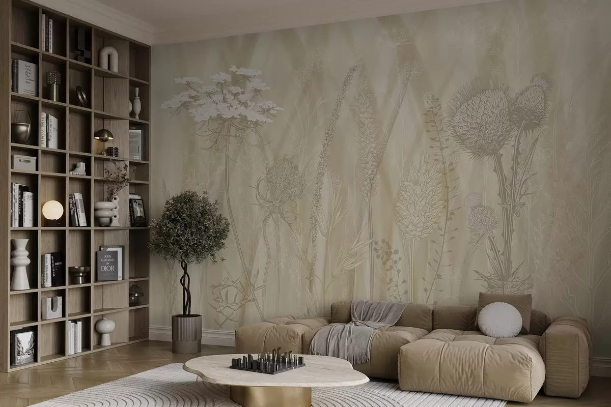 Fototapetai Žolės ir herbariumas w04473