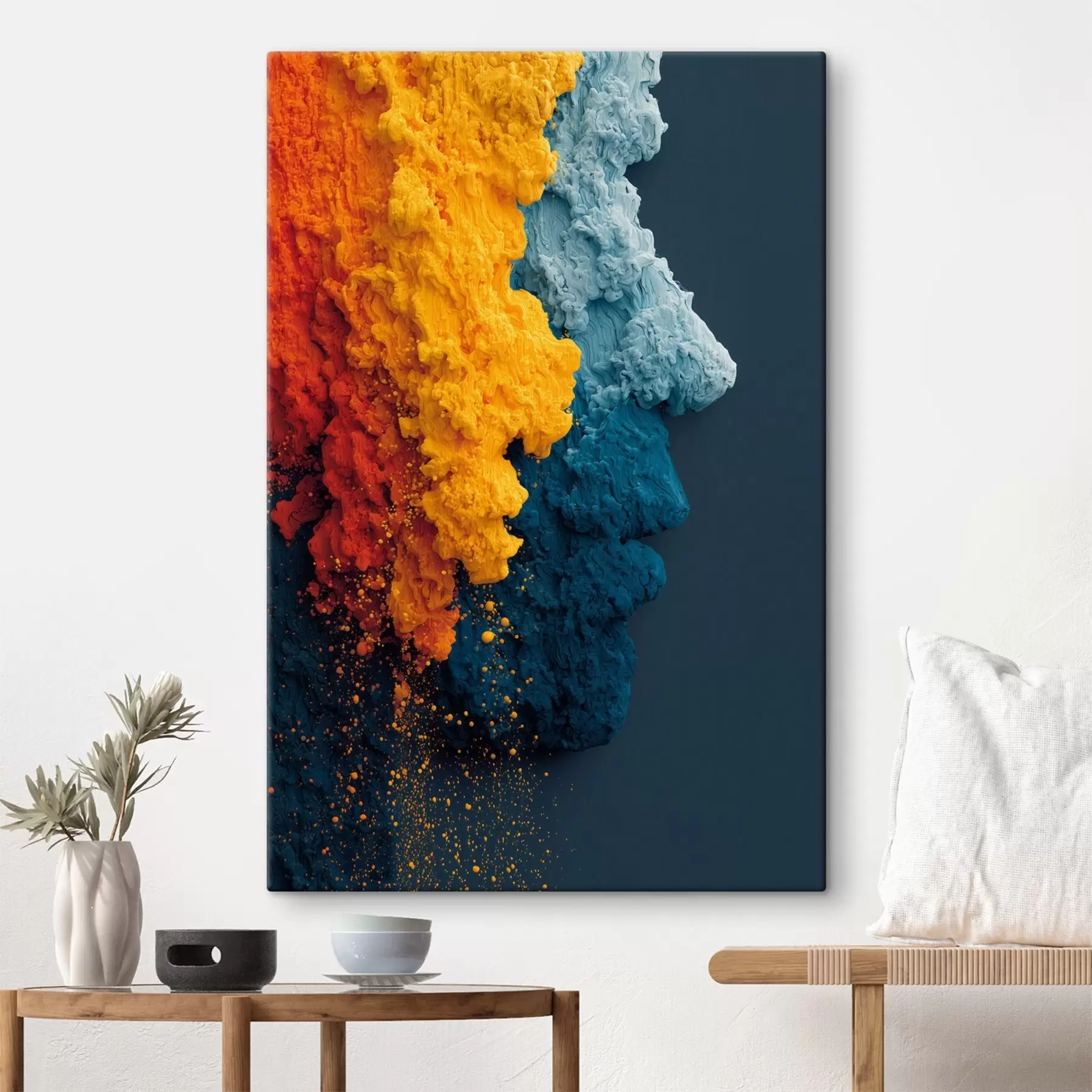 Paveikslėlis Dinamiškas portretas spalvotais dažais s45638