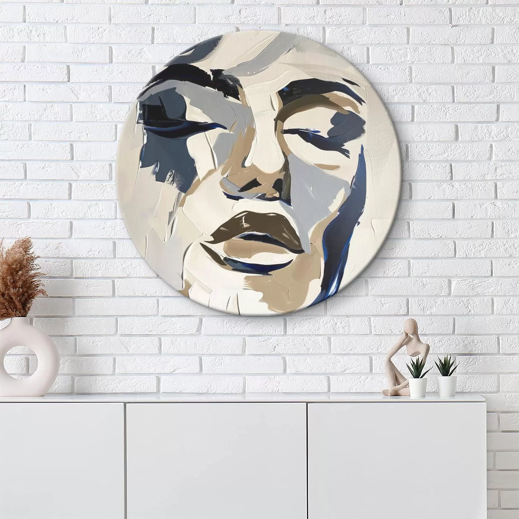 Paveikslėlis Abstraktus moters portretas su imituotais teptuko potėpiais r45743