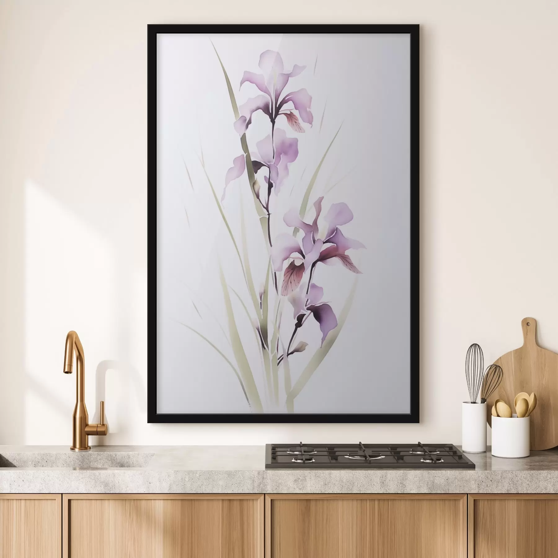 Fototapetai Gėlės imituoja akvarelę f45763