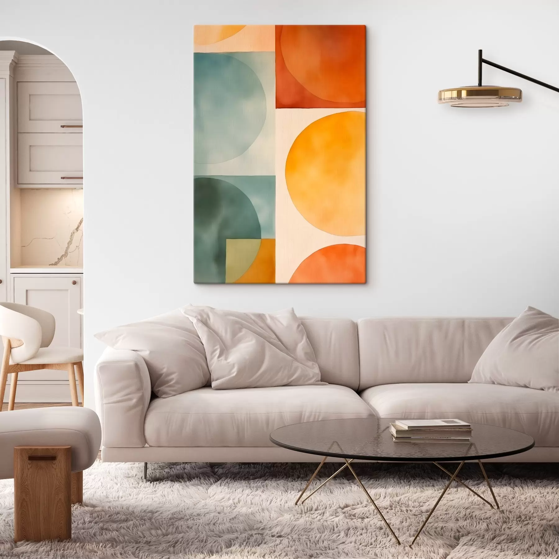 Paveikslėlis Geometriniai abstraktūs apskritimai s45792