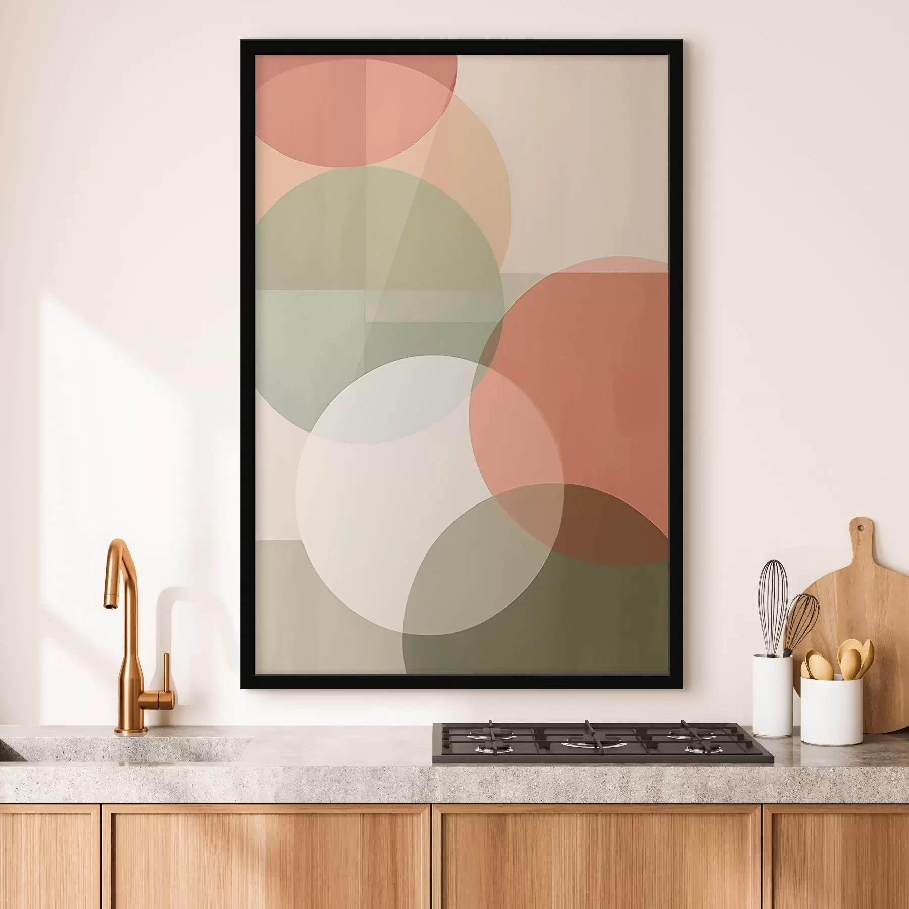 Fototapetai Didelės abstrakčios apskritimo formos f45795