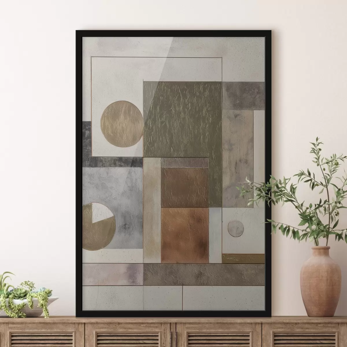 Plakatas abstrakčioji modernioji geometrija f45729