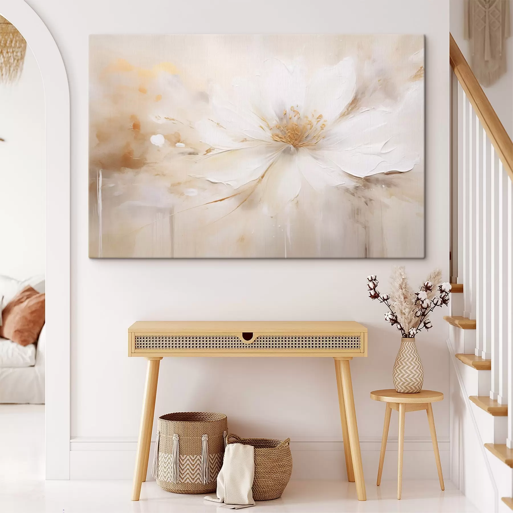 Paveikslėlis Šviesus gėlė su geltonai oranžiniu centru s45802