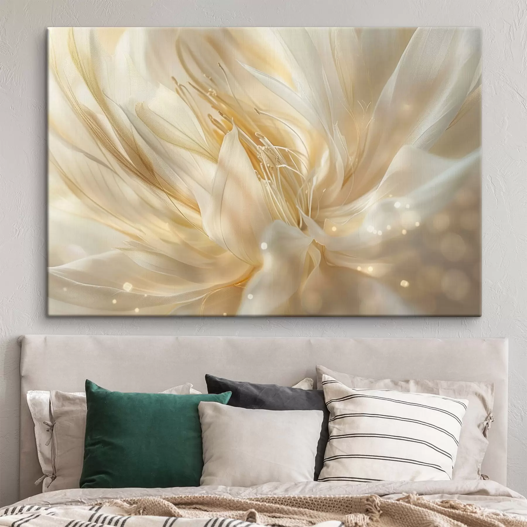 Paveikslėlis Šviesus abstraktus gėlė geltonai oranžine šviesa s45819