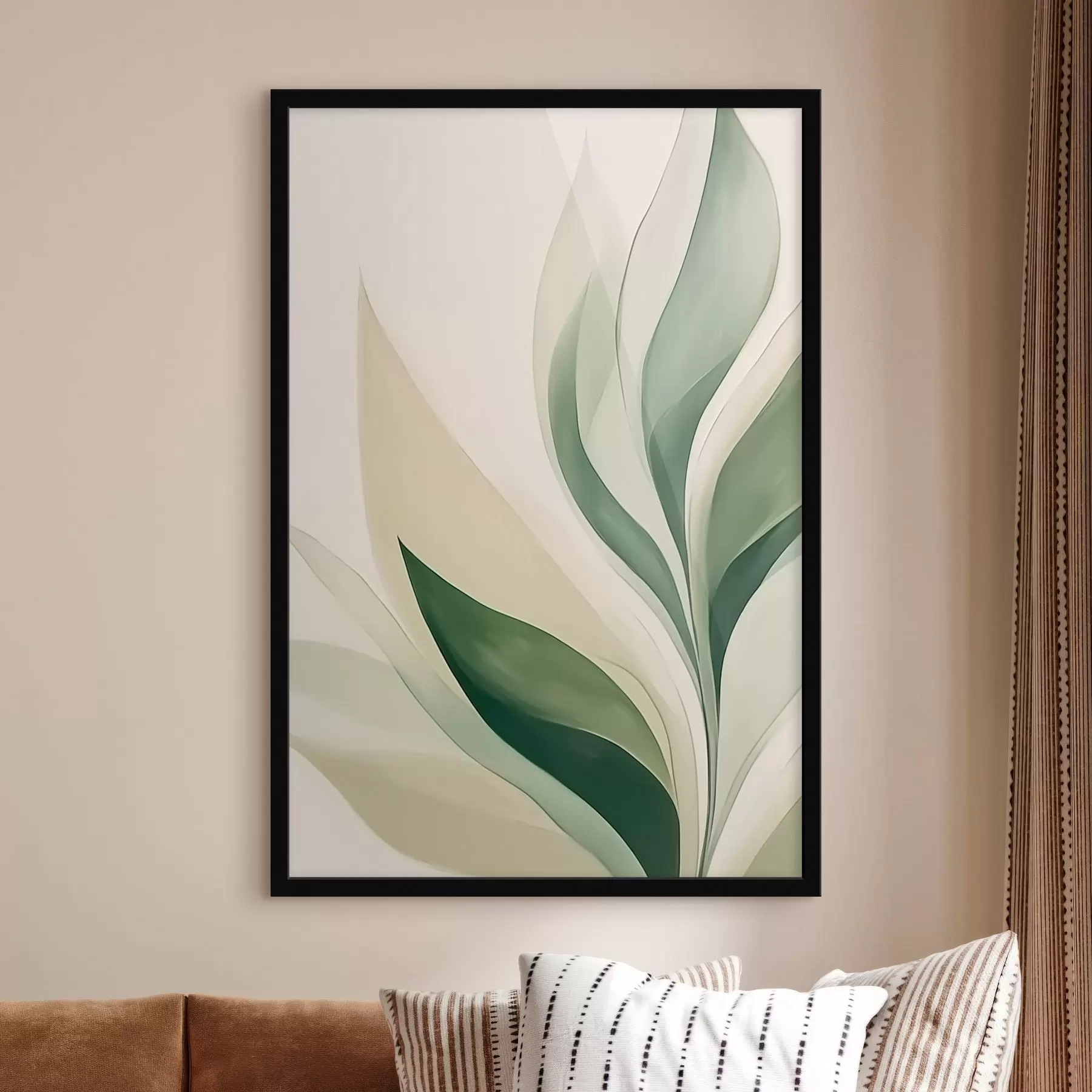 Fototapetai Abstrakčios žalios lapai f45831