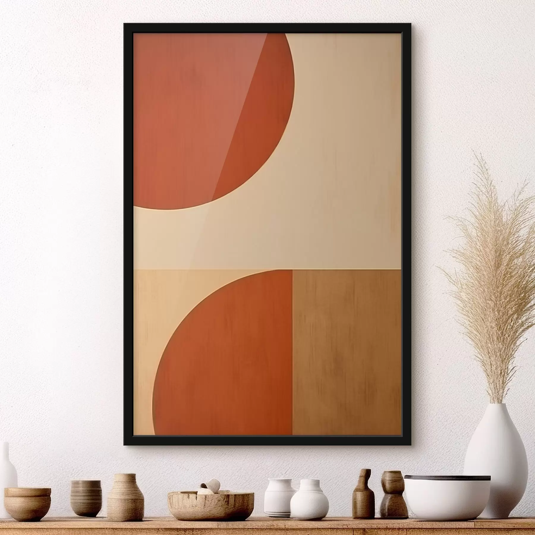 Fototapetai Abstrakčios pusapvalės f45844