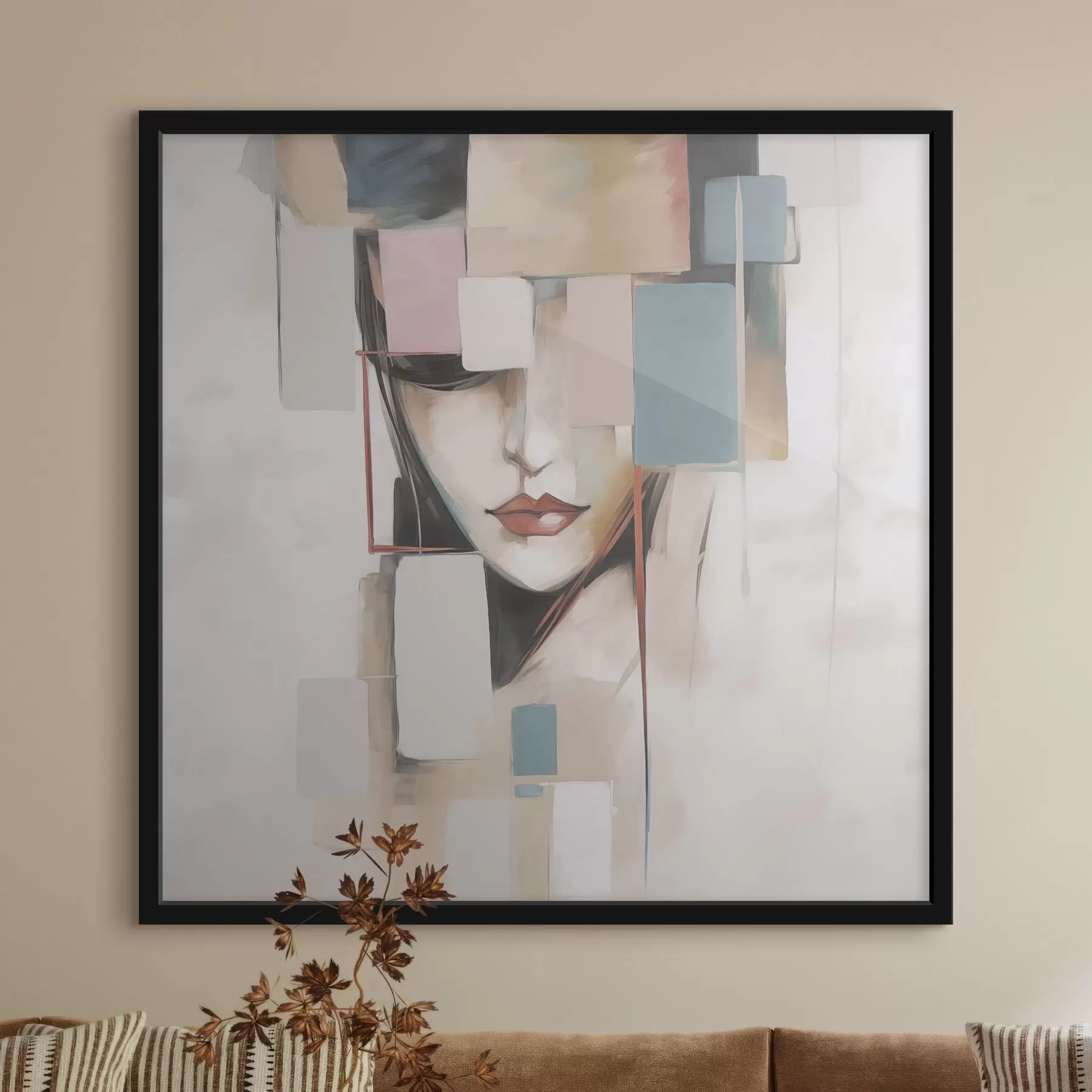 Fototapetai Abstraktus portretas, imituojantis tapybą f45920