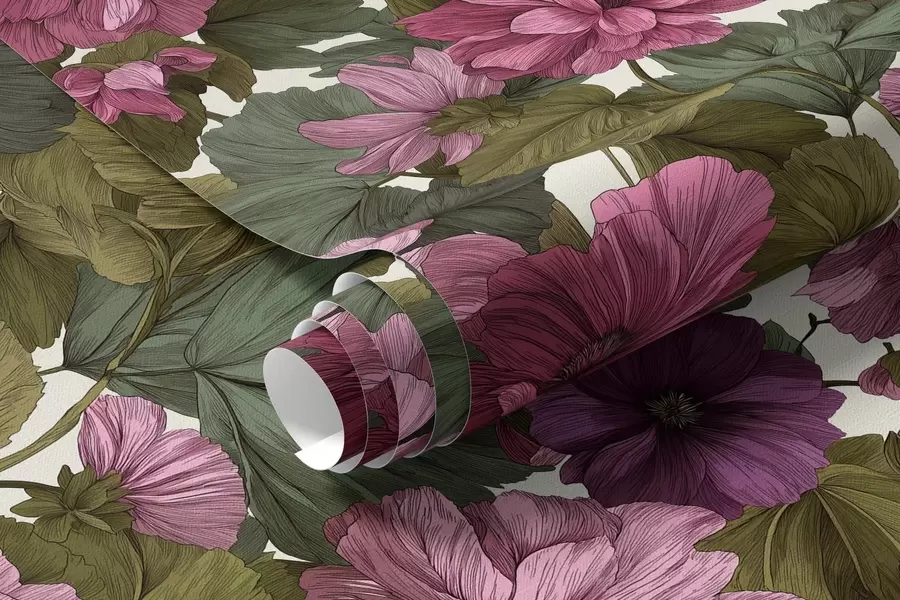 Fototapetai Rožinės gėlės a00541