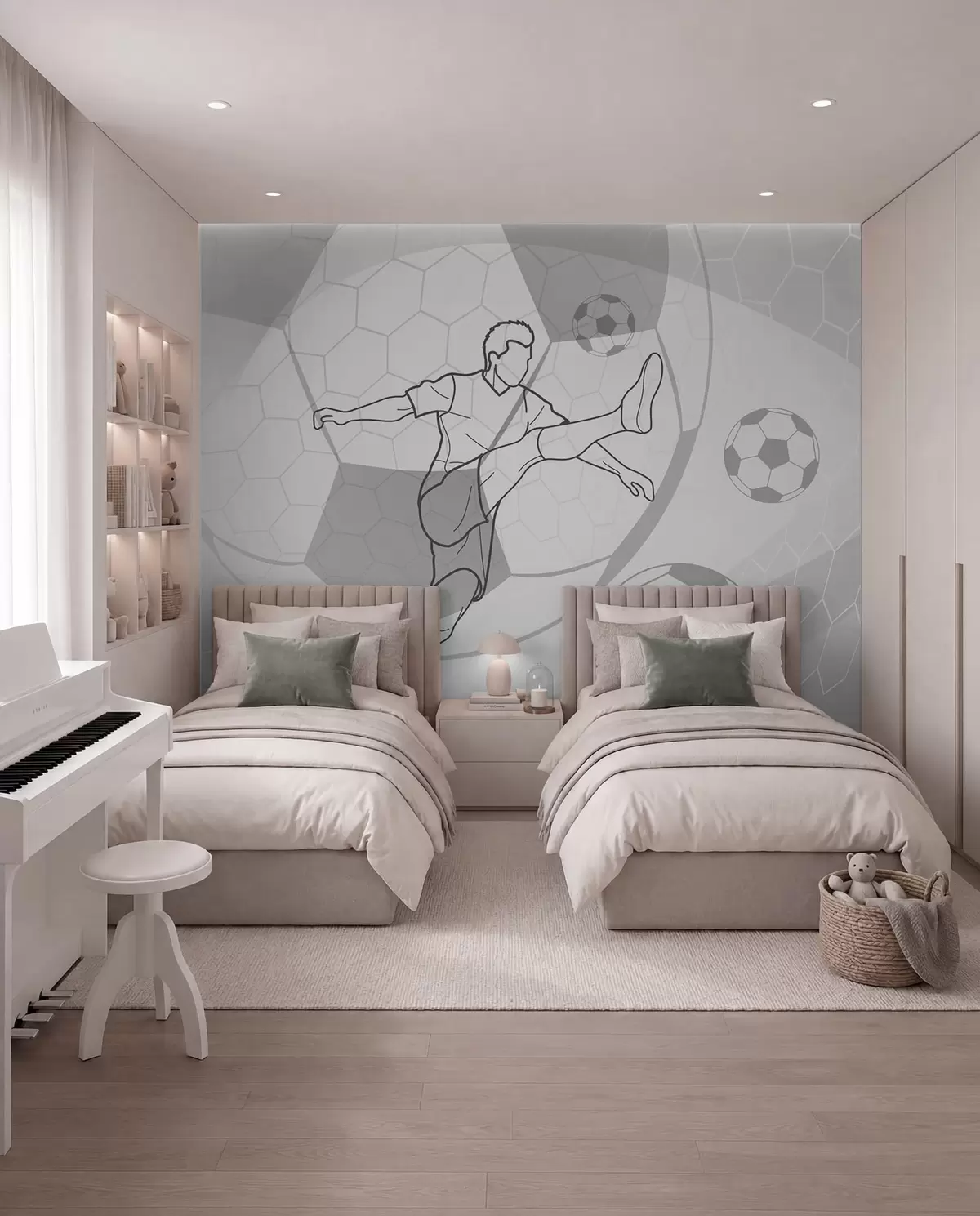 Fototapetai Futbolininkas linijomis w04601v1