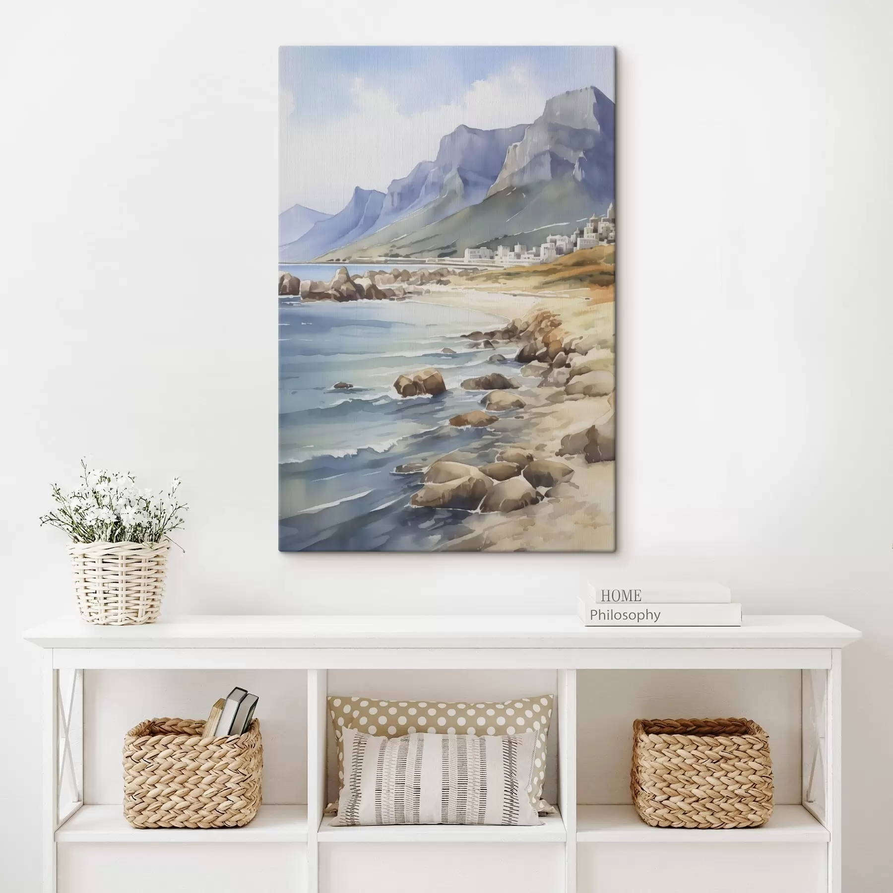 Paveikslėlis Jūros pakrantės akvarelės imitacija s45978