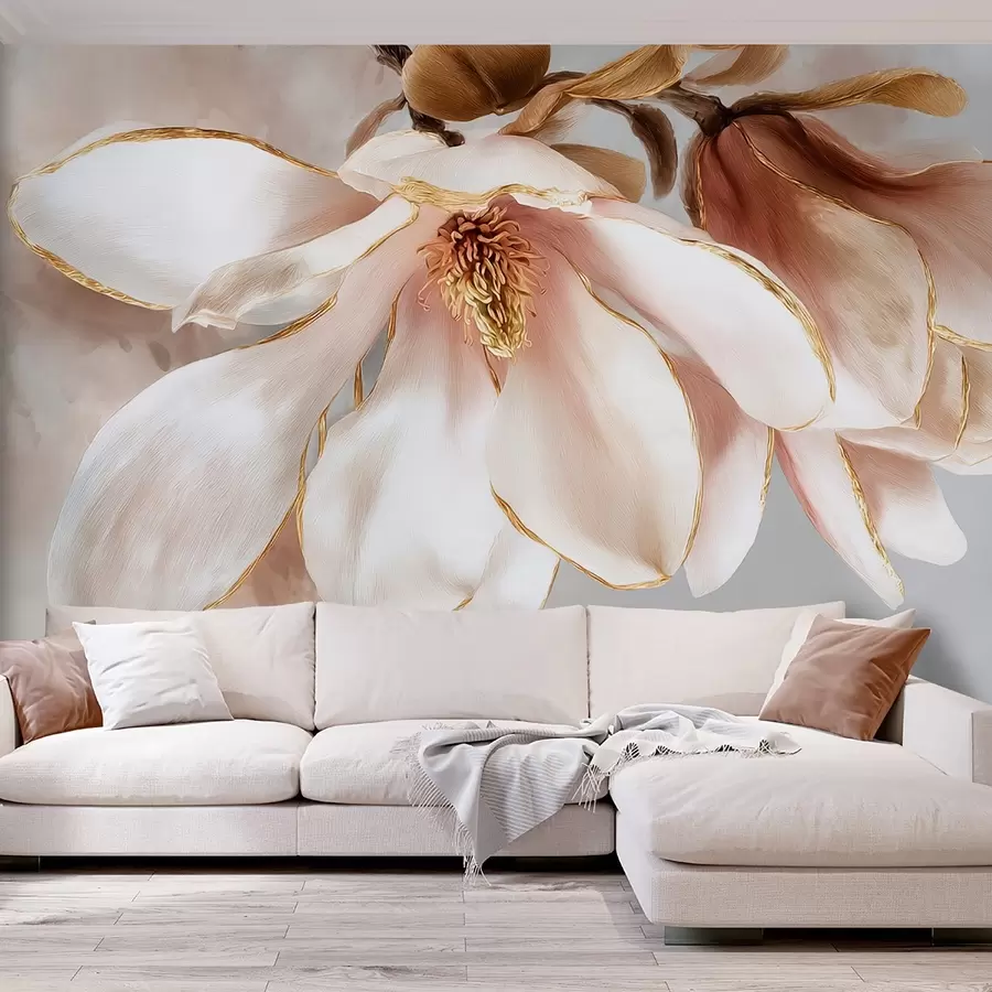 Fototapetai Žydinti magnolija pastelinėmis spalvomis w09387