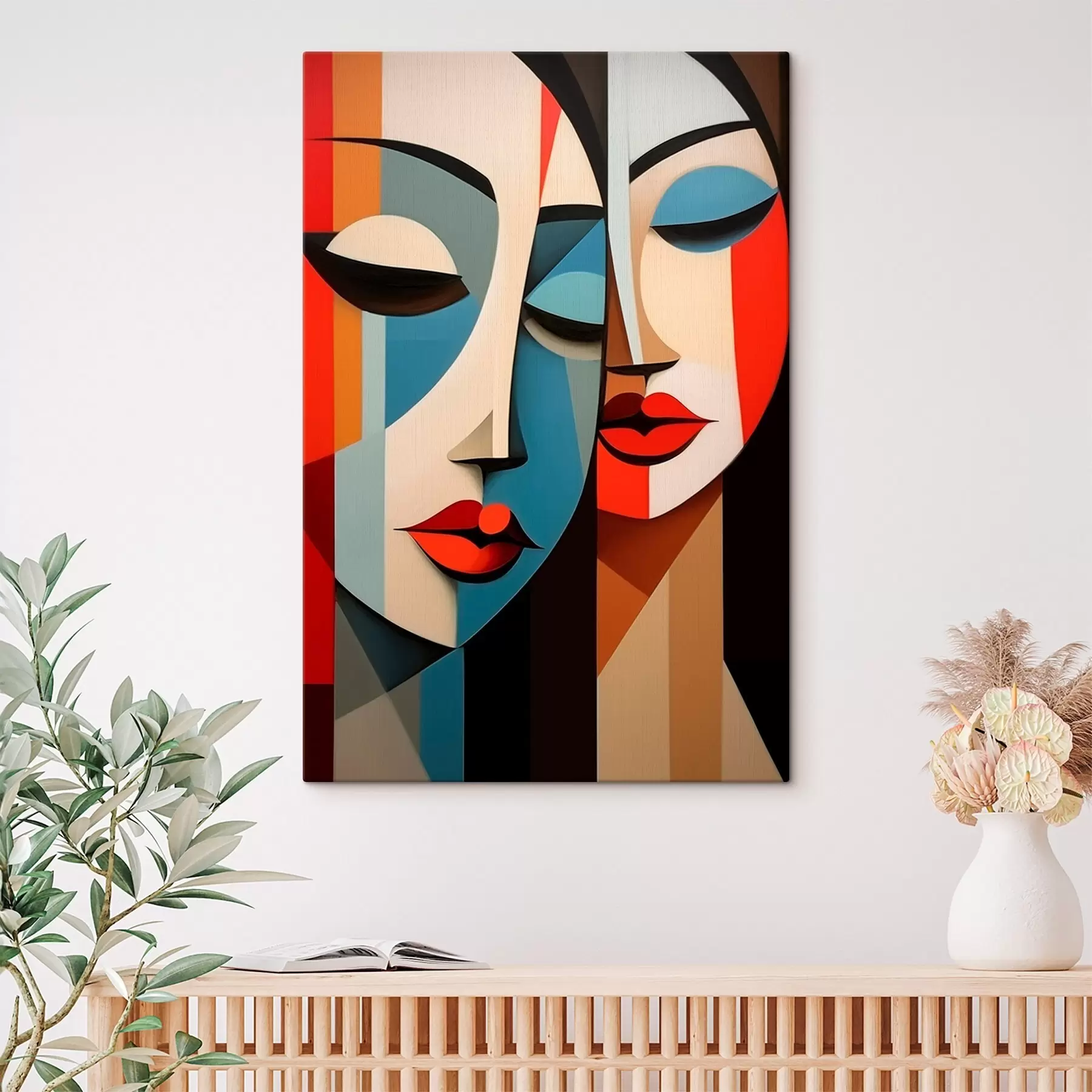 Paveikslėlis Geometrinis moters portretas s45966