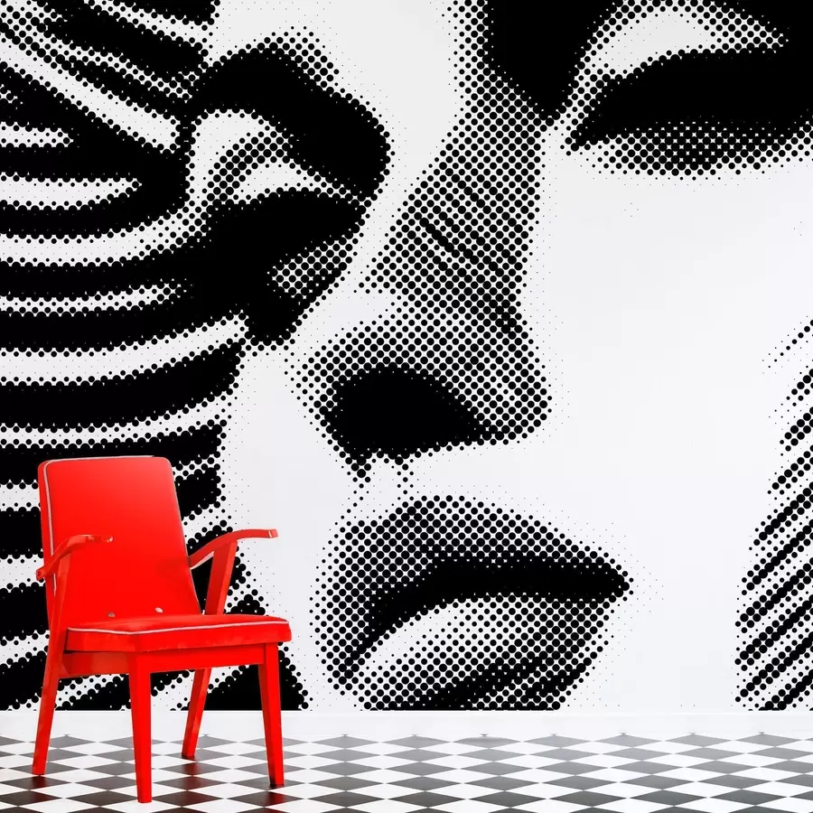 Fototapetai Pop art stiliaus moters veidas w04504