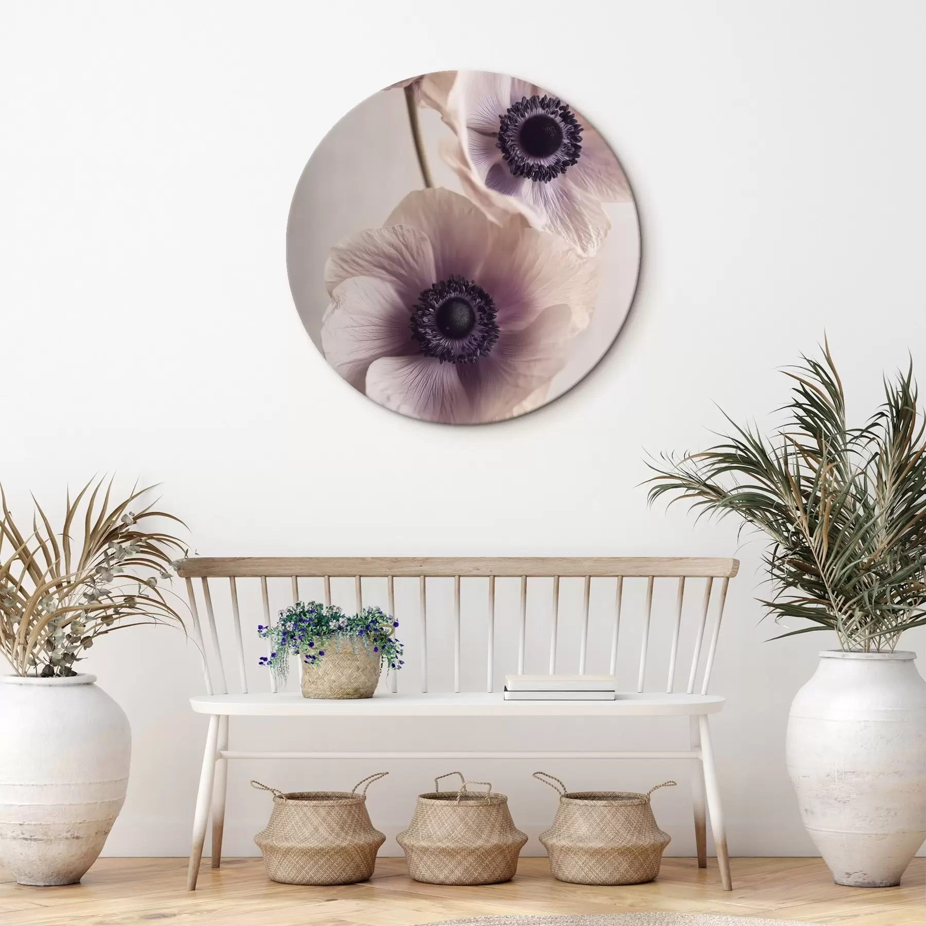 Paveikslėlis Subtilūs anemonai su tamsiomis vidurinėmis dalimis, pastelinės spalvos r45875
