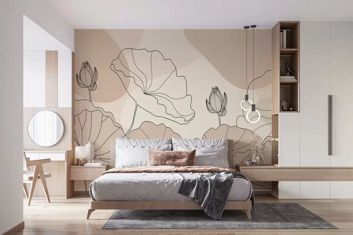 Fototapetai Lotoso gėlės w04648