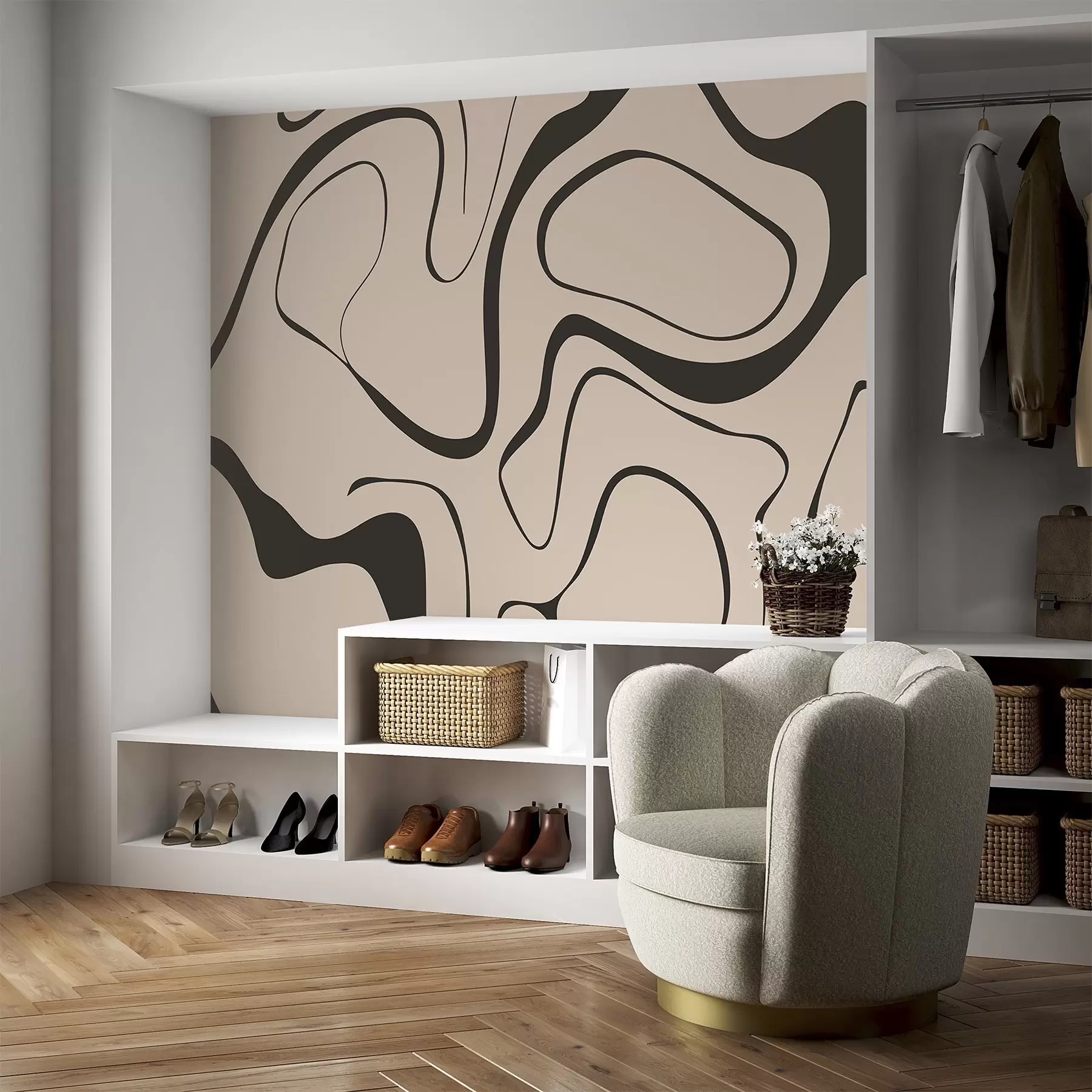 Fototapetai Abstraktus modelis w04649