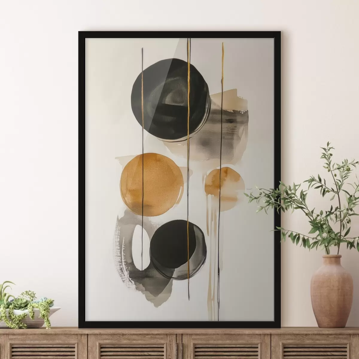 Plakatas Abstraktūs apskritimai f45779