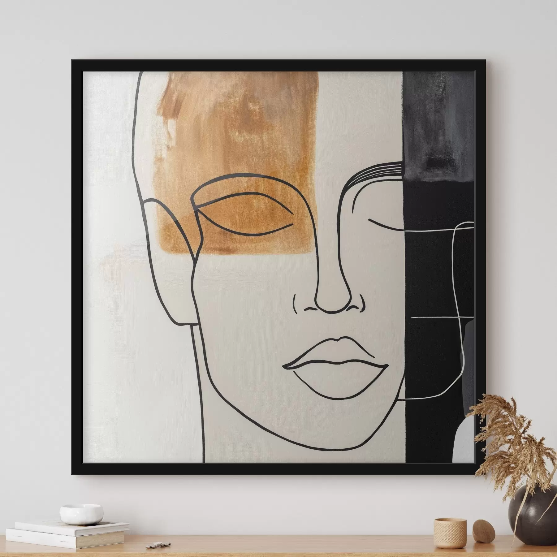 Fototapetai Minimalistinis abstraktus portretas f45986