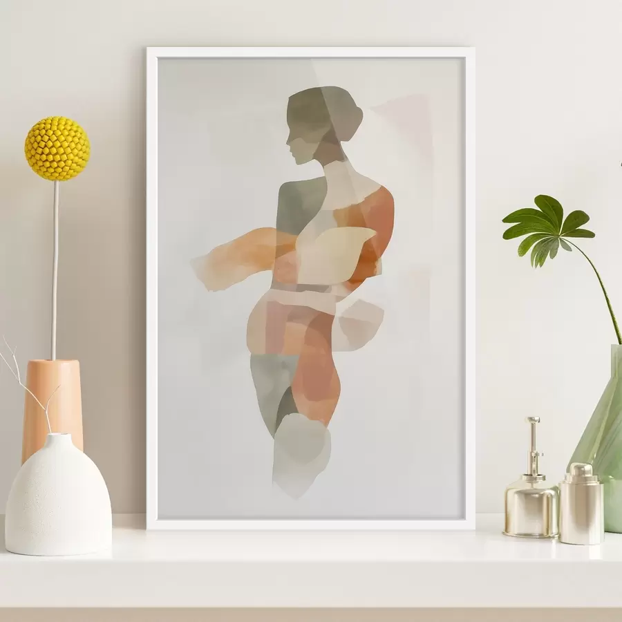 Fototapetai Abstraktus moters siluetas f45993