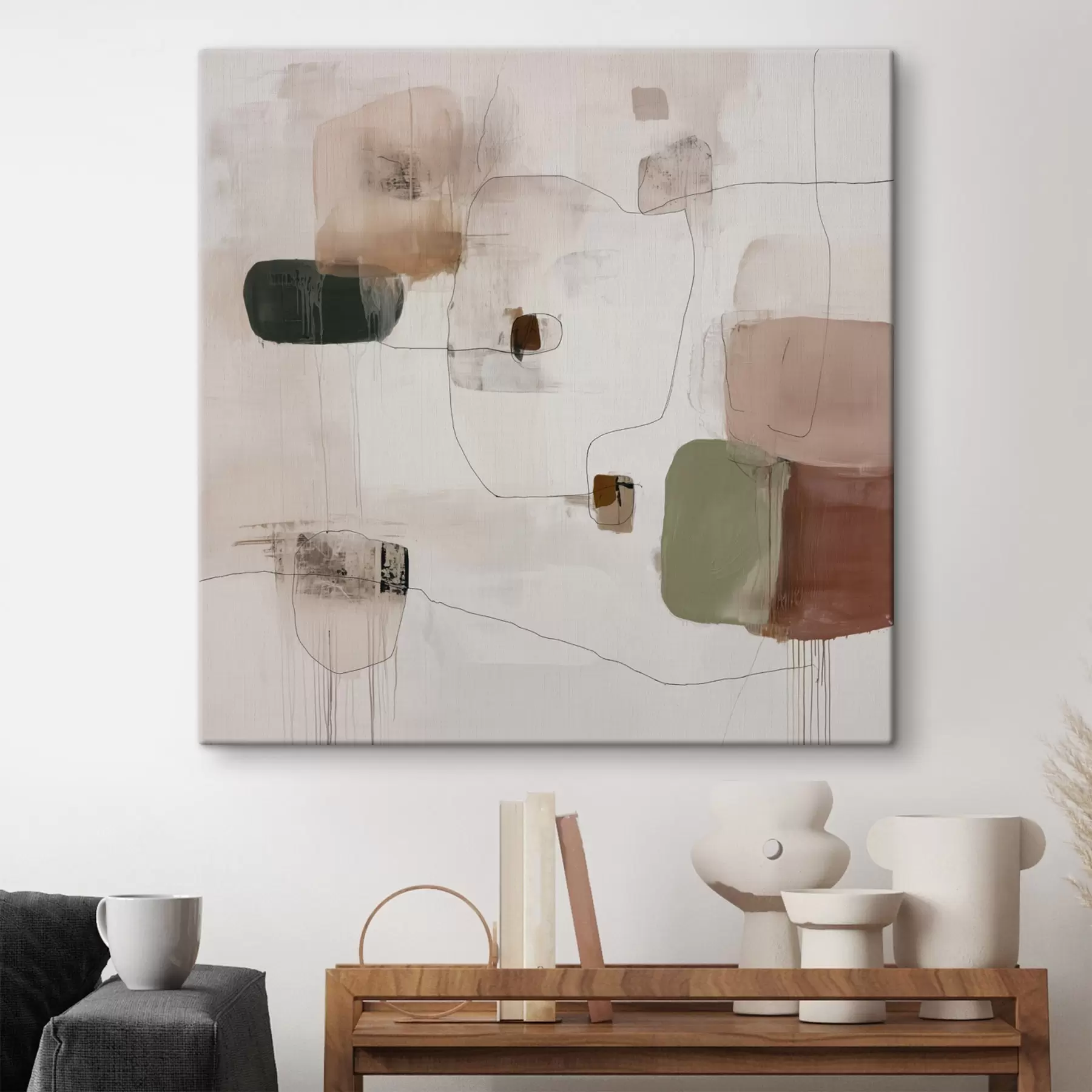 Paveikslėlis Abstraktus minimalizmas šiltų atspalvių s45860