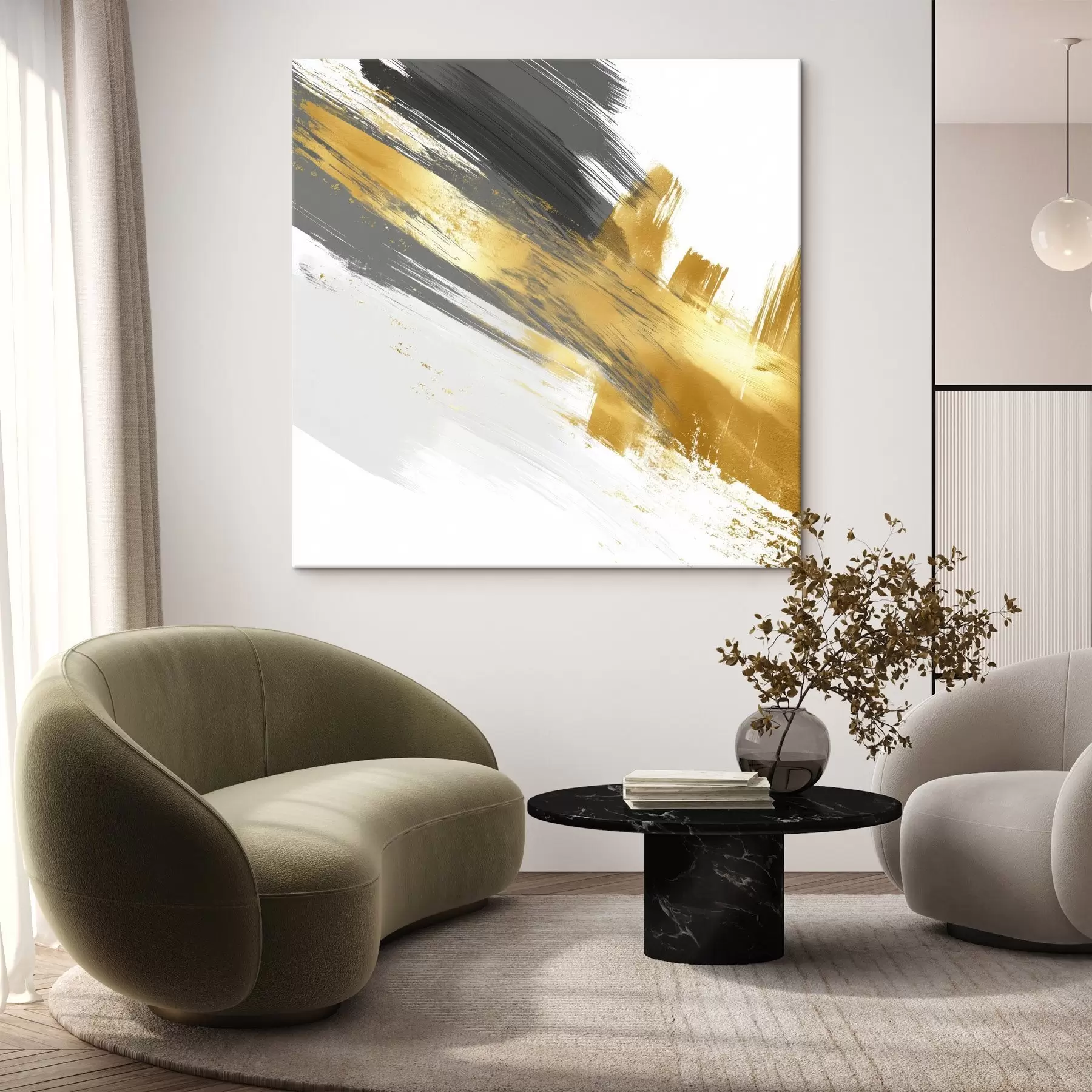 Paveikslėlis Šiuolaikinis menas su greitų potėpių elementais s45865