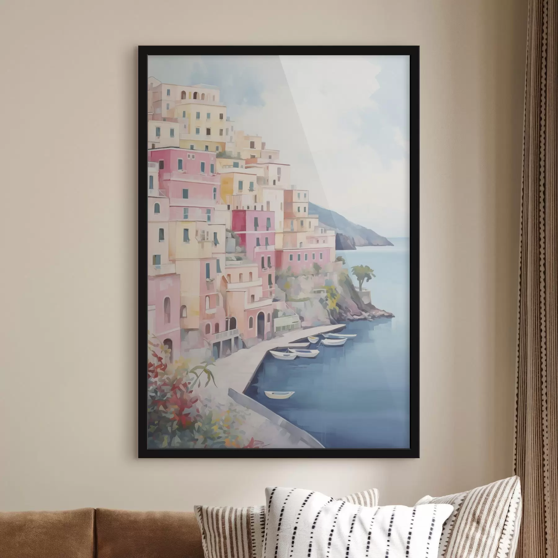 Fototapetai Namai prie jūros įlankos f46066