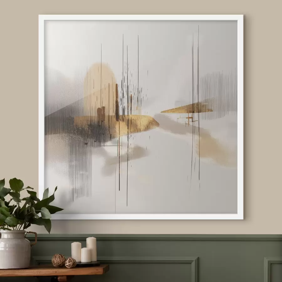 Fototapetai Ramus krantas minimalistiniu grafiniu stiliumi f45849