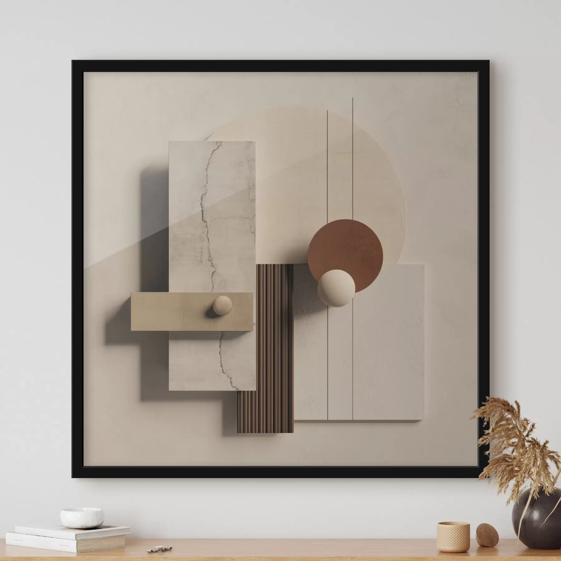 Fototapetai Geometrinė pusiausvyra minimalizmo stiliumi f45855