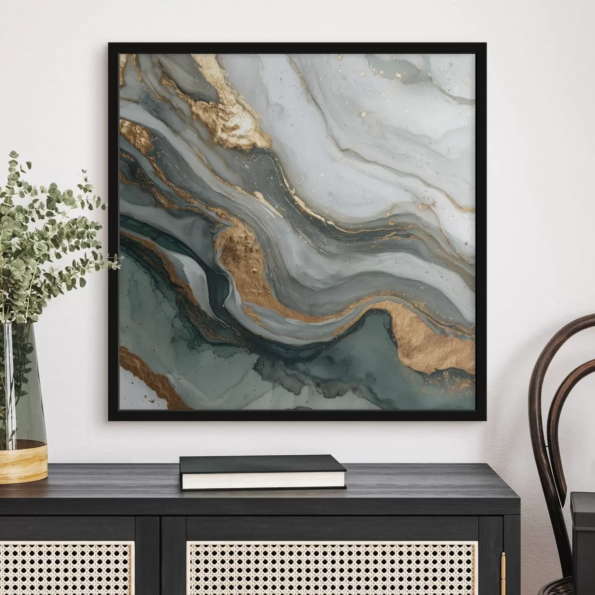 Plakatas Abstrakcija marmuro tekstūros stiliumi f45857