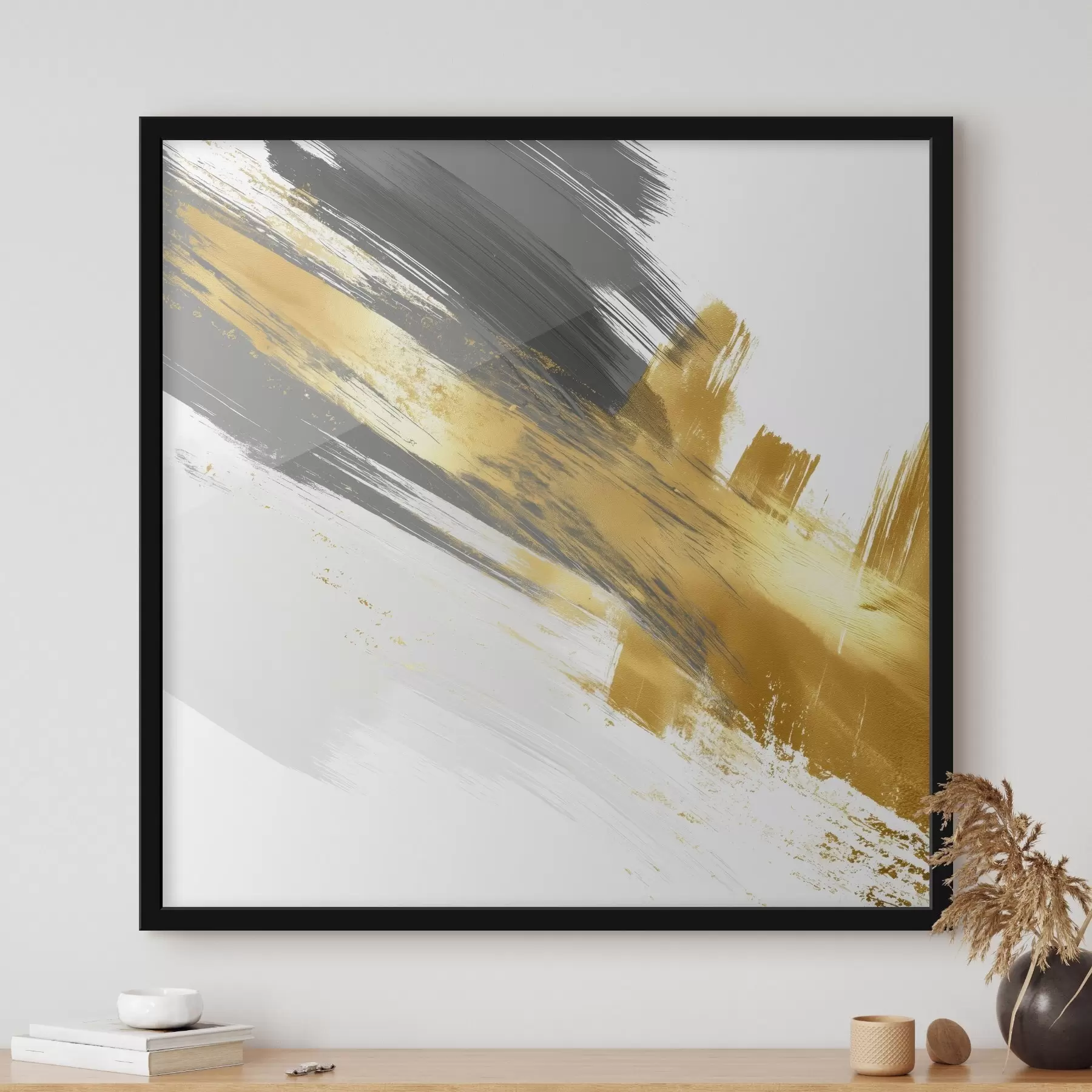 Fototapetai Šiuolaikinis menas su greitų potėpių elementais f45865