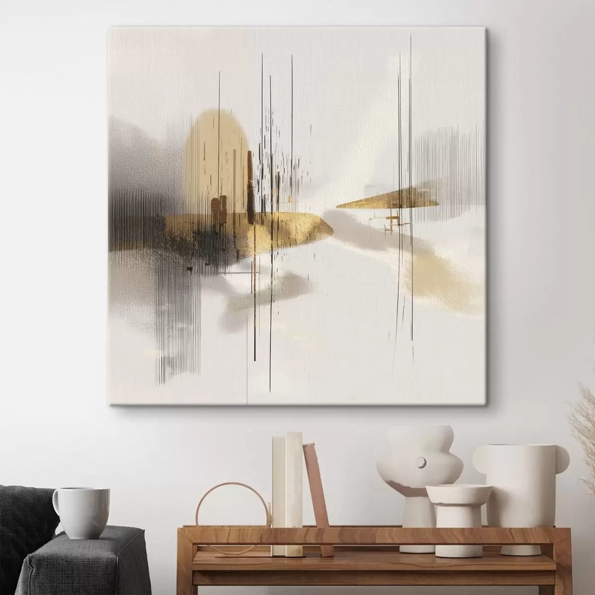 Paveikslėlis Ramus krantas minimalistiniu grafiniu stiliumi s45849