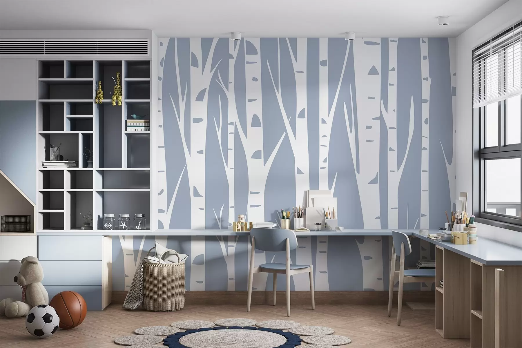 Fototapetai Beržų miškas w04658v1