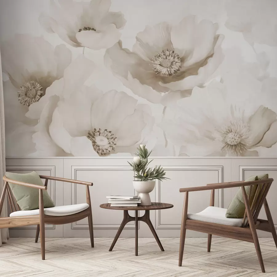 Fototapetai Aguonos  smėlio atspalviai w04656v1