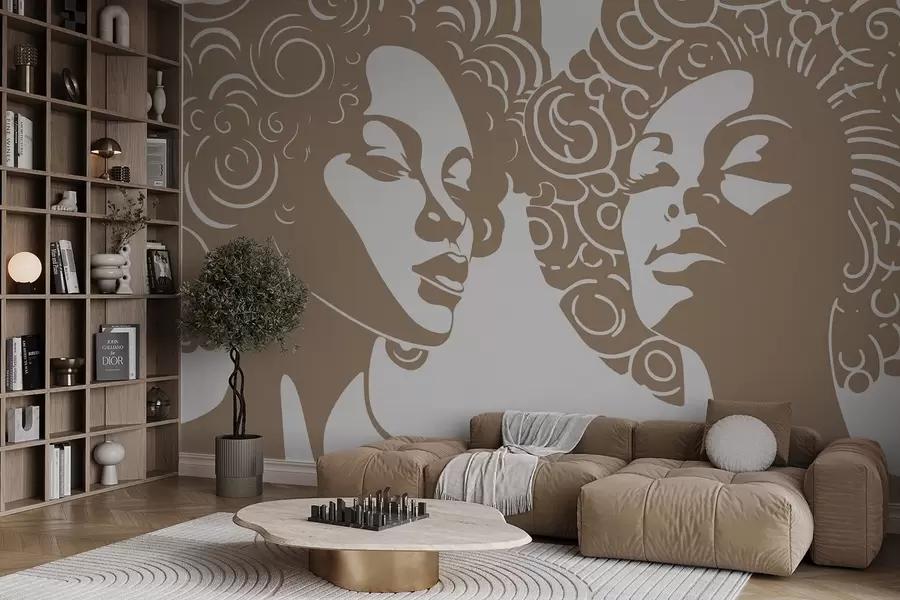 Fototapetai Dvi merginos w04688