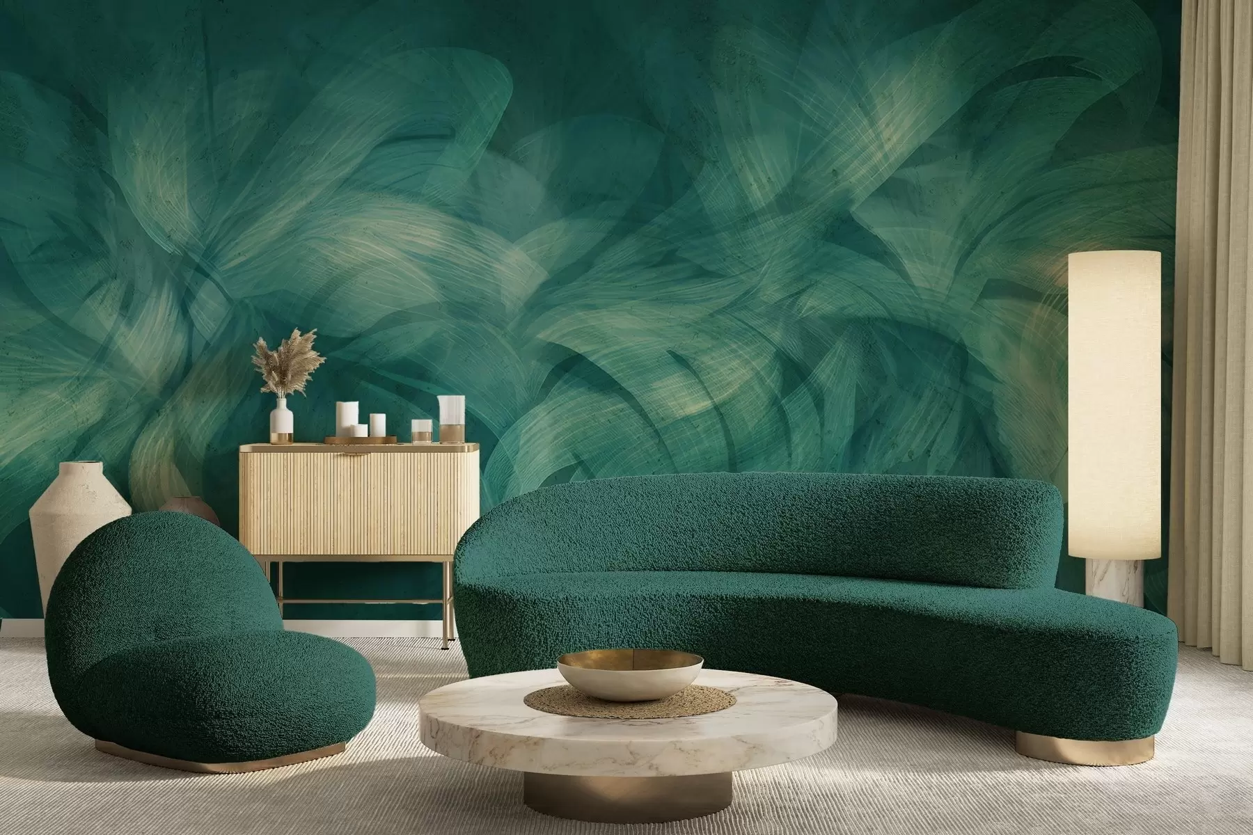 Fototapetai Abstrakčios bangos ant betoninės sienos w04668