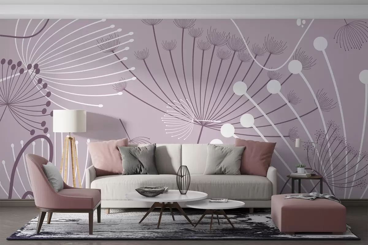 Fototapetai Abstrakčios gėlės w04702v2