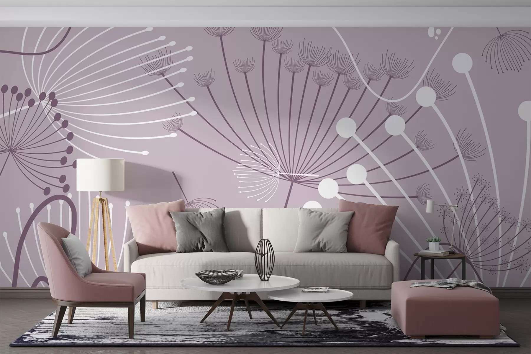 Fototapetai Abstrakčios gėlės w04702v2
